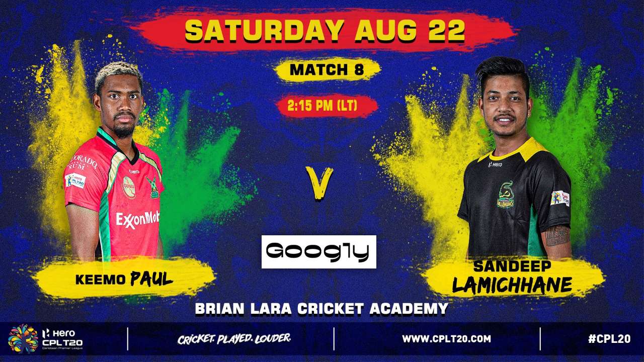 सन्दीपको जमैका तलाबाज टिम गुएना एमजोन वारियर्स सङ १४ रनले पराजित 