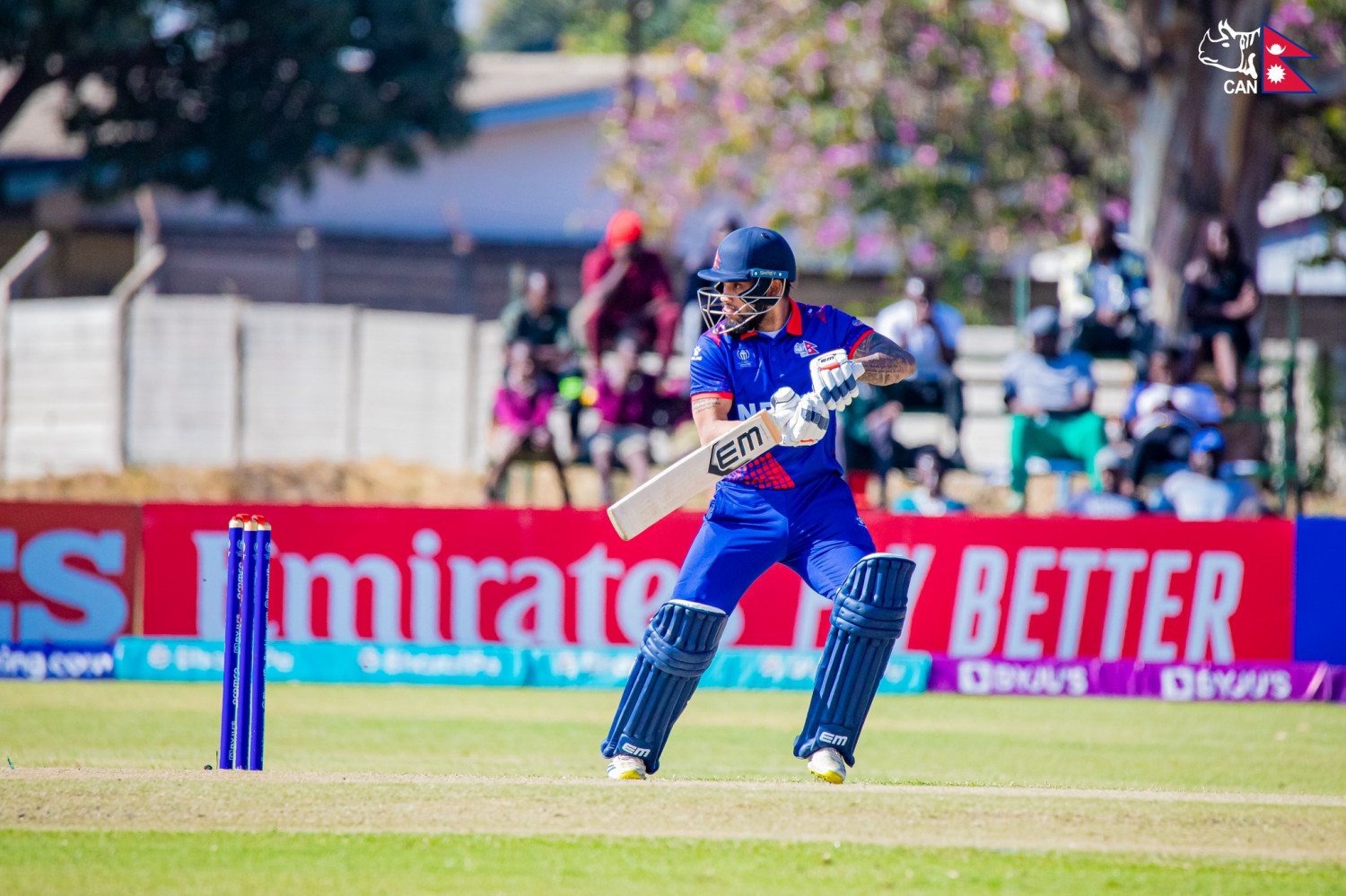 नेदरल्यान्ड्स विरूद्ध ब्याटिङ गर्दै नेपाल, जित्नै पर्ने दबाब