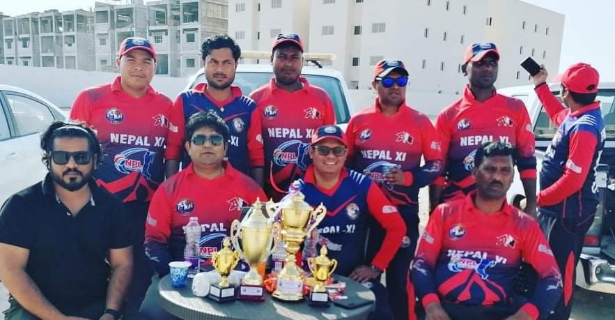 राष्ट्रिय क्रिकेट खेलाडी ओपनर कुन्दन सिंह राजपूतको सहयोगार्थ च्यारिटी खेल कतारमा सम्पन्न