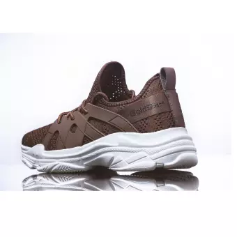 Goldstar Brown Chunky Sports Shoes For 